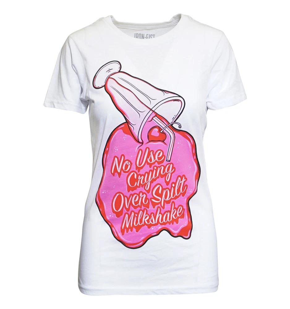 Iron Fist Spilt Milkshake Ladies T Shirt S