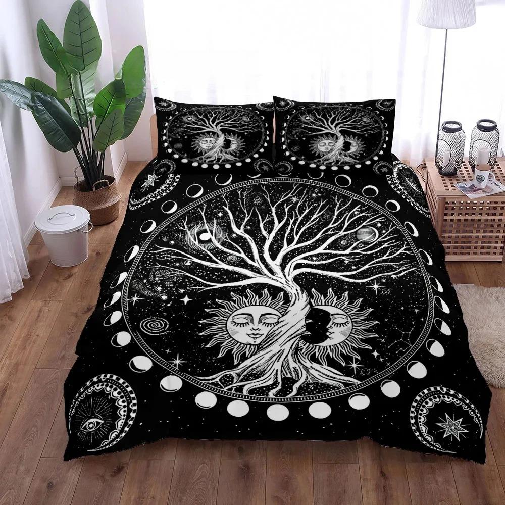 Yggdrasil Tree Of Life Duvet Cover Set King Queen Double Twin Single Bed Linen Set Customized Quilt Cover