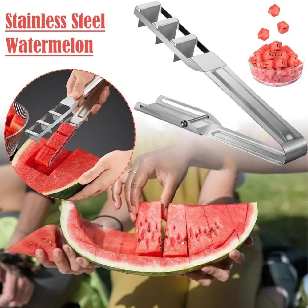 304 Stainless Steel Watermelon Dicing Divider Rust-proof Fruit Splitter Watermelon Slicer  Kids