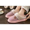 Plush Shoes for Women's Indoor Home Warmth Thick-soled Cotton Slippers