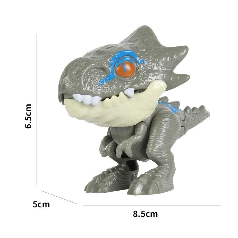 Mini Finger Dinosaur Anime Action Figures Toys Funny Simulation Dino Interactive Biting Hand Creative Tricky Tyrannosaurus Model