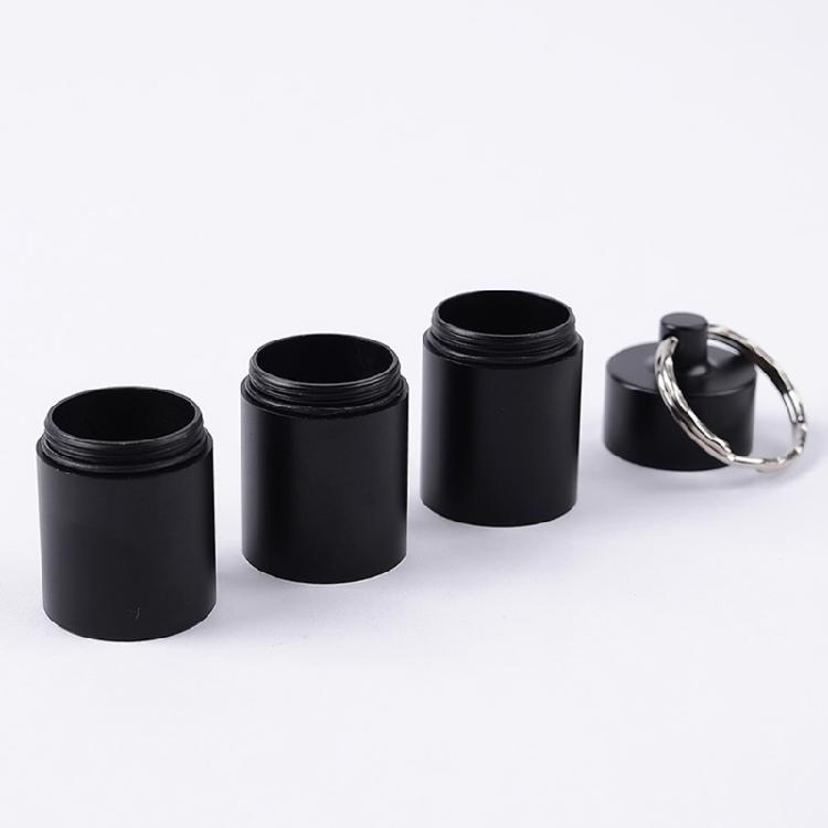 Keychains Pills Holder 3 Grids Medicine Box Case Waterproofs Container Bottles for Travel Purse Pocket Easy to Carry
