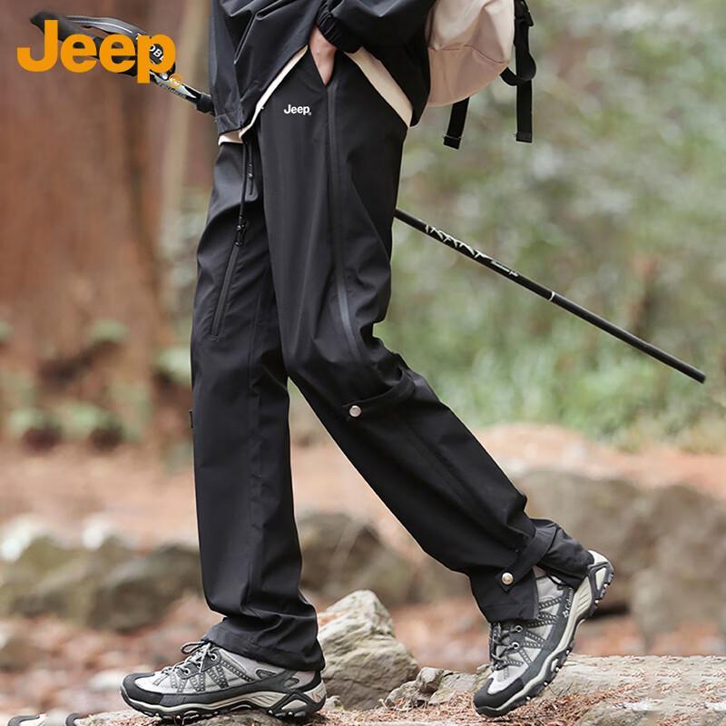 Jeep Men's Casual Straight Fit Soft Shell Cargo Pants