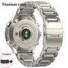 22mm 26mm Titanium Alloy Strap For Garmin Fenix 8 7X 5/5X/5XPlus/6/6X Enduro Metal Wristband Instinct1/2/955 Watch Band Man Bracelet
