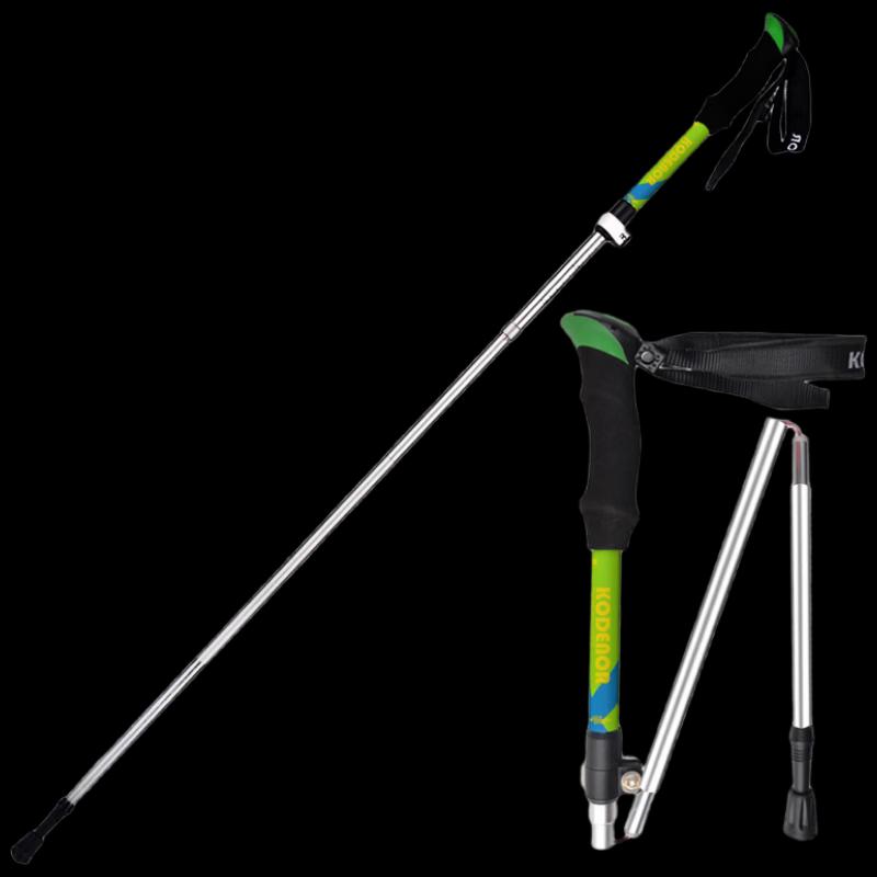KODENOR Outdoor Free Light 2 Series Aluminum Alloy 5-Section Folding Trekking Pole