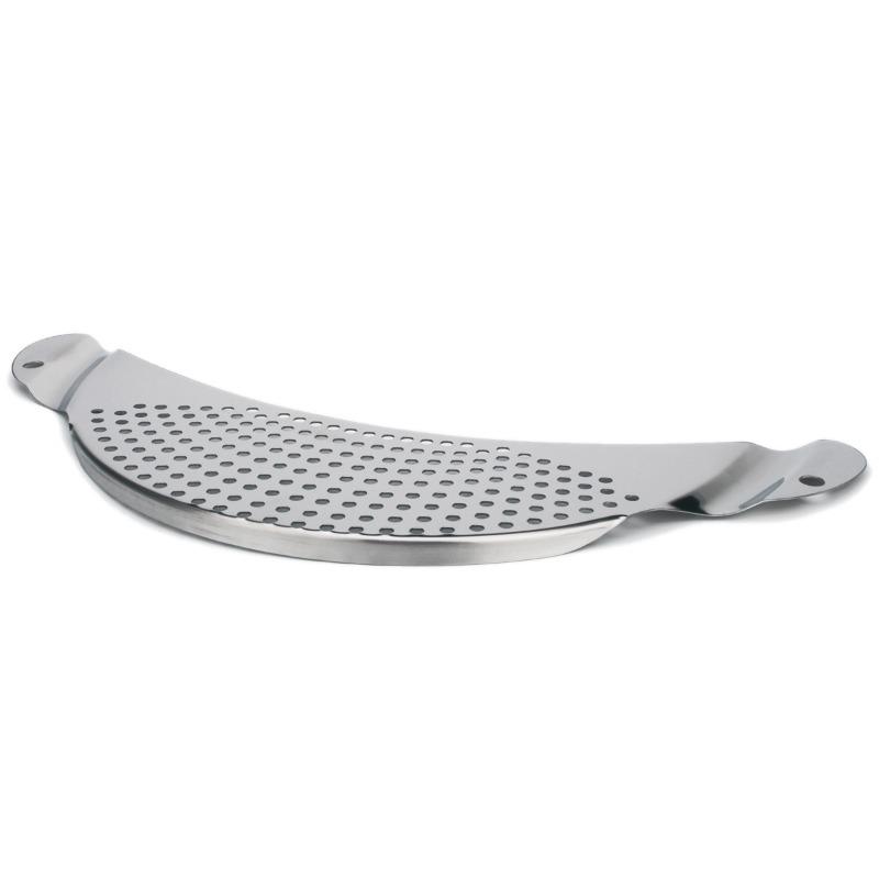 1 stück Edelstahl Wasserfilter Gemüse Abtropffläche Mondförmigen Topf Seite Filter Schlacke Separator Filter Prall Ablauf Platte