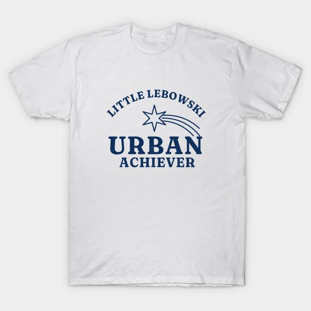 Men Black Print T-shirt Little Lebowski Urban Achiever No-Cut Transfer Paper Print Cotton Tshirt 3XL белый