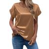 HNXC Summer Chic Color Ding Pullover Round-neck Straight Women's T-shirt
