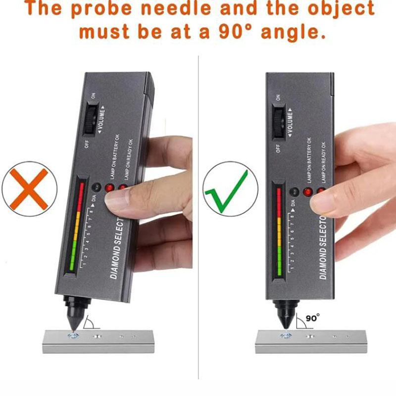 Diamond Tester High Accuracy Diamond Tester Pen Jewelry Diamond Tester Professional Diamond Selector Diamond Tester Kit