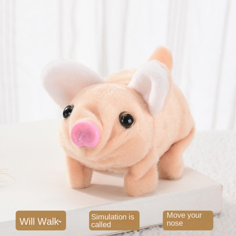 With Sound Electronic Pig Can Walk Walking Moving Pet Toys Electric Simulation Pig  Children Gifts
