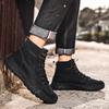 Men Handmade Pattern Leather Comfy Soft Sock Ankle Boots For Men