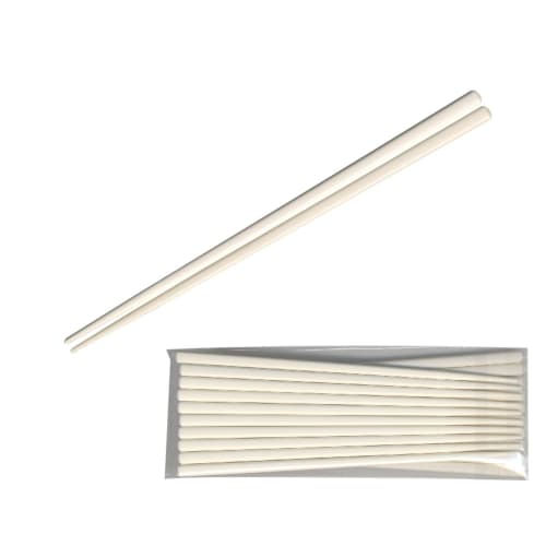 Daikoku Kogyo "Commercial Use" SPS Reusable Chopsticks, 21cm, Square, Beige, Pack of 10