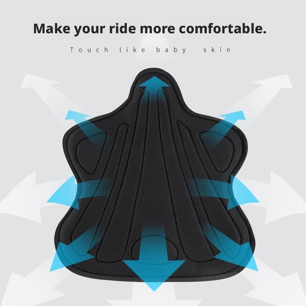 Soft Cooling Motorcycle Seat Pad Motorcycle Air Seat Pad Lumbar Support Relief Chair Pad For Sitting Travel Bikes Family