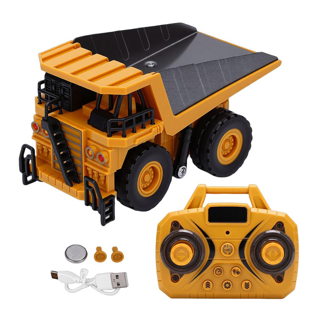 1 64 RC Dump Truck Toy Mini Bluetooth App Control Desktop Model Engineer Truck 2.4GHz Remote Control Construction