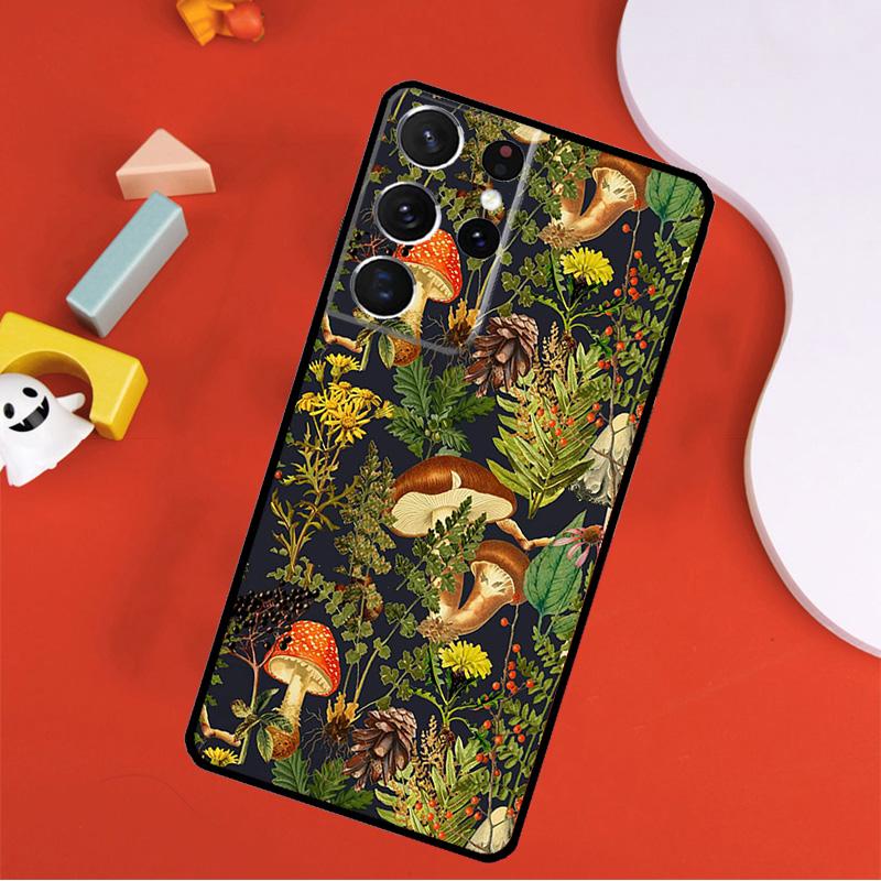 Hippie Mushroom Frog Shrooms Phone Case For Samsung Galaxy S25 Ultra S9 S10 S20 FE S21 S22 S23 S24 Plus S24 Ultra Cover