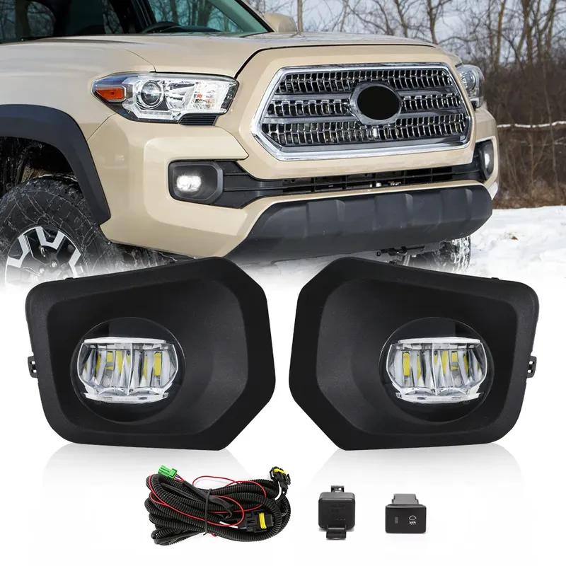 LED Fog Lamps For Toyota Tacoma SR SR5 2016 2017 2018     DRL Daytime Running Lights Auto Car Accessories 12V