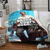 1pc Grand Theft Auto Soft Flannel Blanket with Designer Print - A Cozy Blanket for All Seasons, Perfect for the Couch, Bed, officeB80