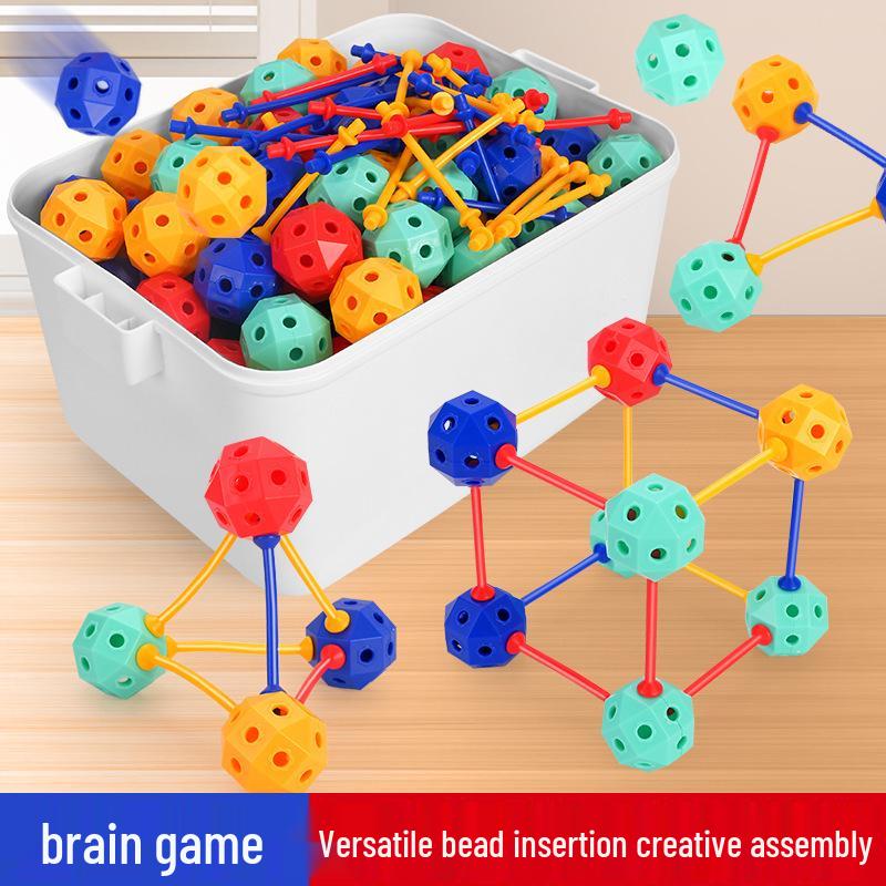 3D Interlocking Beads: Spatial Geometry Building Blocks for Kids