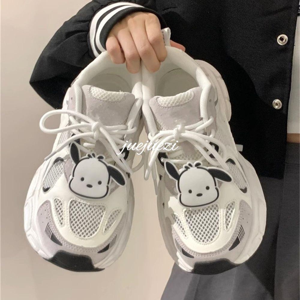 

High-value dad shoes women s Korean version versatile 2025 new spring and autumn thick-soled leather surface casual sports little white shoes single 40 чёрный