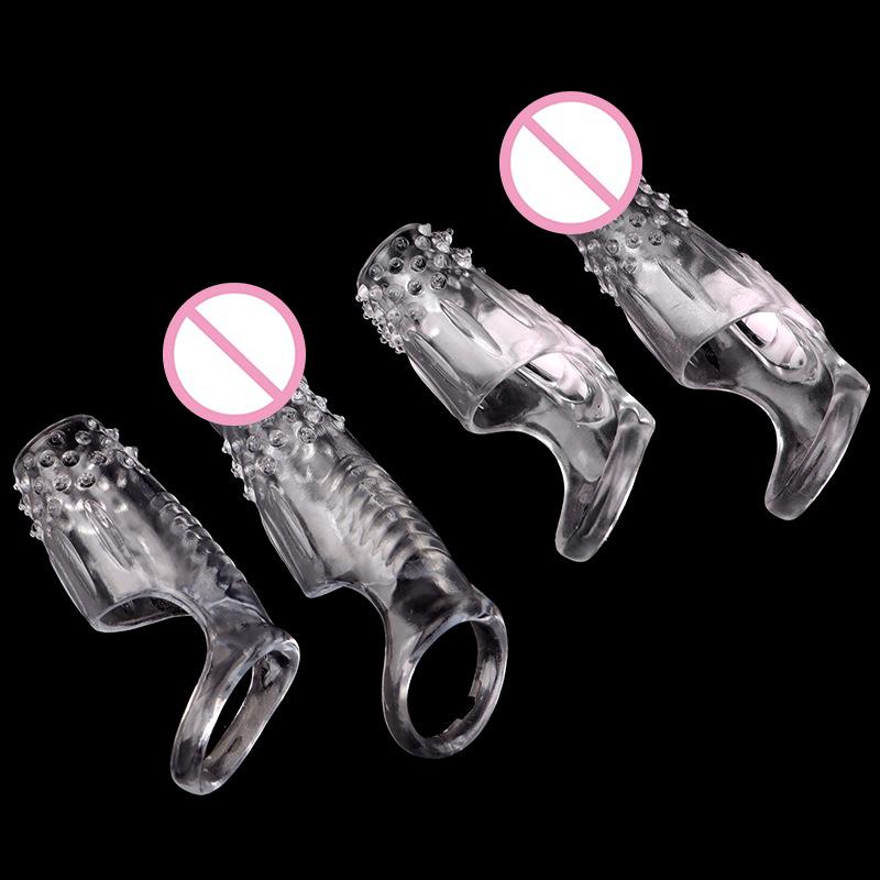 Men Vibrating Cock Ring Dildo Enlarger Penis Training Sex Toy Reusable Cock Sleeve Couple Vibrator Delay Ejaculation Erection