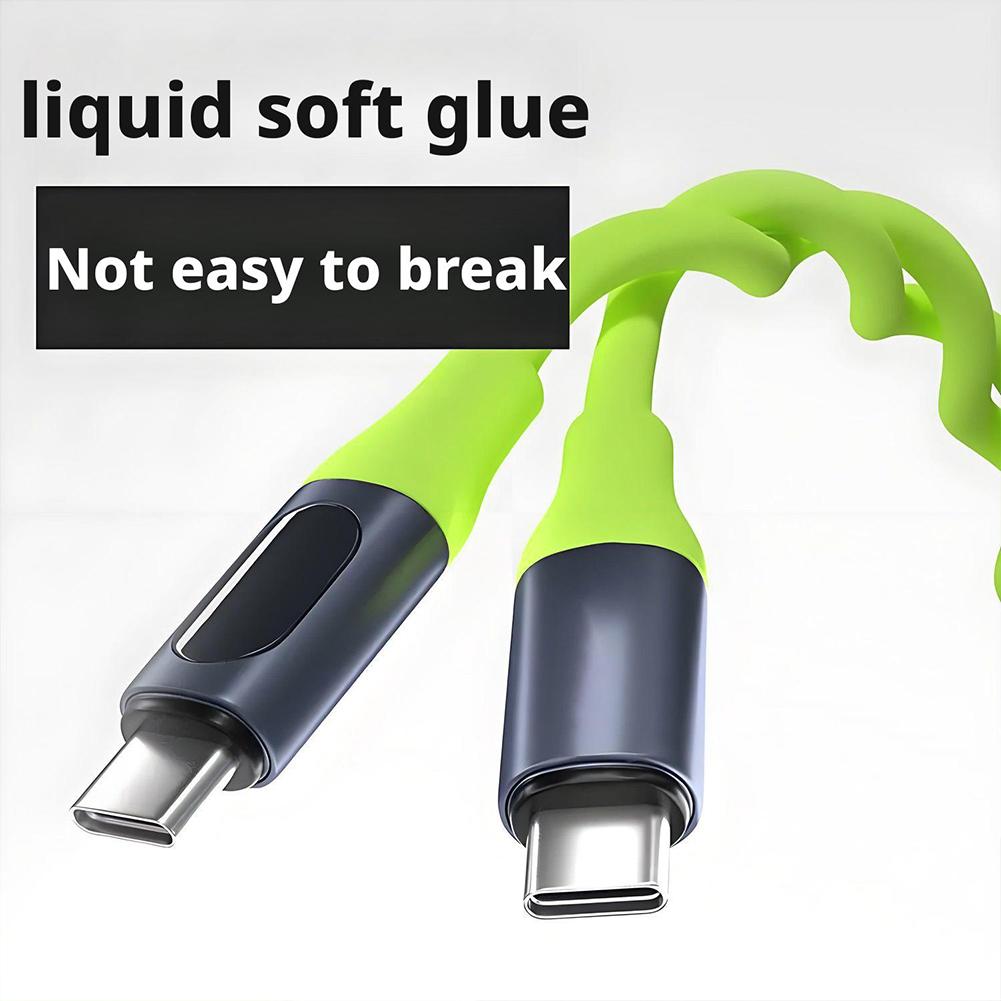 240W/100W Digital Display Fast Charging Cable For iPhone Xiaomi Samsung Huawei Tablets Laptop Type-C/USB to Type-C Data Cable