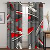 Sneaker Shoes Graffiti Bedroom Window Drapes for Teen Kids Printed Living Room Window Treatment Fabric 2 Panels