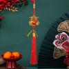 Red Chinese Lanterns Mini Decorative Lucky Hanging Lanterns Decoration with Coins And Tassel for Spring Festival Home Decor