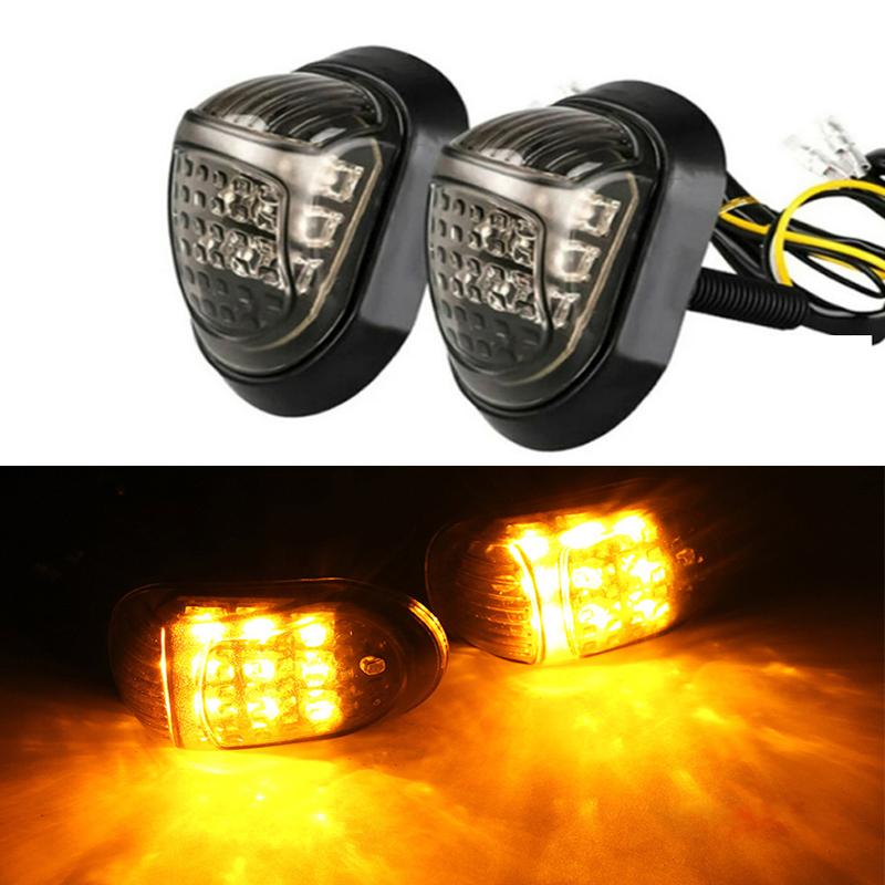 Motorcycle Turn Signals LED Lights 12V Flush Motorcycle Turn Signal Light Indicators Lamp For GROM MSX125 For Cafe Racer