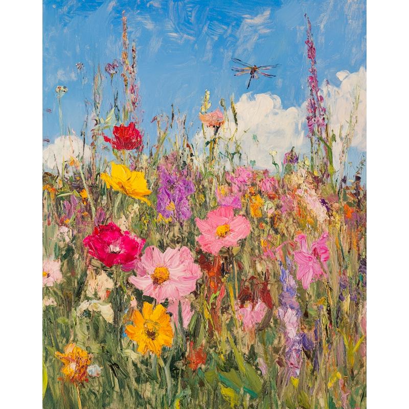 CHENISTORY Coloring By Numbers Flower Frame Painting By Numbers Landscape On Canvas DIY Home Decoration DIY Gift