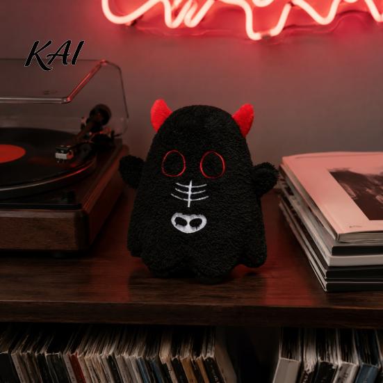 Decorative Plush Toy Halloween Pumpkin Toy, Spooky Ghost Bat Demon Stuffed Doll, Doll Cartoon Plushie Holiday Party Decoration for Home,