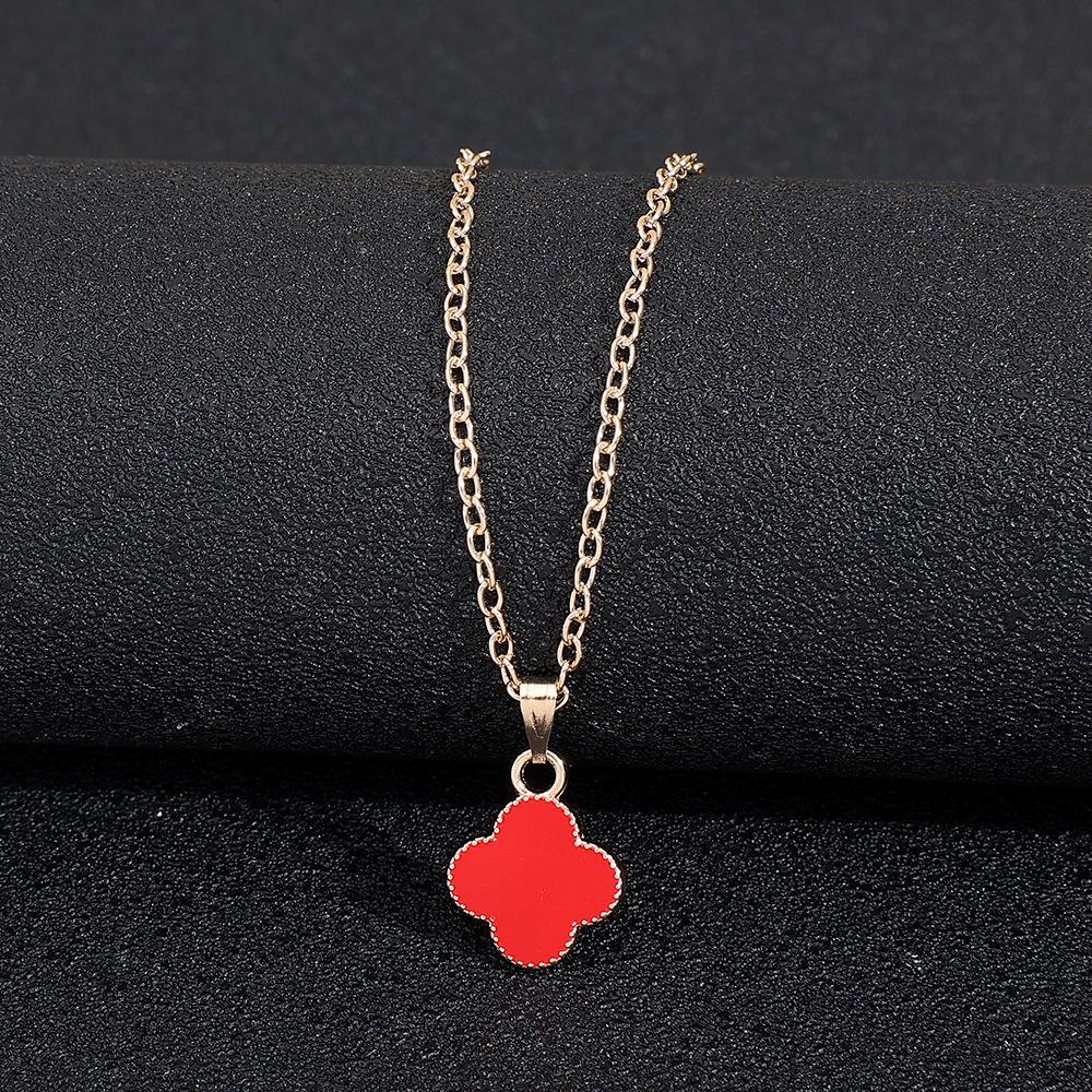 Gossip Girl-Inspired Four-Leaf Clover and Heart Necklace