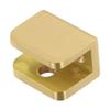 Easy Installation Bathroom Shelf Support Brass Glass Clamp