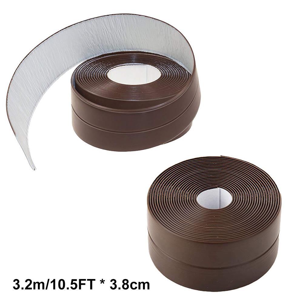 3,2 m Taśma uszczelniająca do łazienki i kuchni, pasek uszczelniający, odporny na pleśń, samoprzylepny pasek uszczelniający z PVC, uszczelniacz do płytek prysznicowych, klej uszczelniający