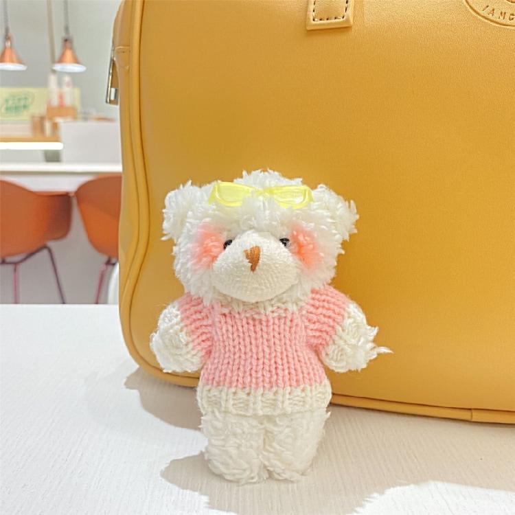 Plush Bear Shape Keychains Pendant Bag Pendant Cute Backpack Pendant Plush Dolls