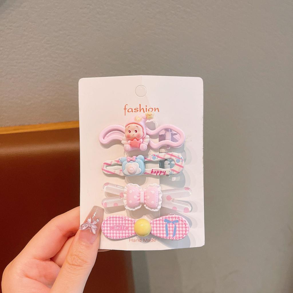 Children'S Hairpin Cute Cartoon Hair Accessories Little Girl Hairpin Headgear Baby Side Bangs Clip Love Clip Duck Bill Clip