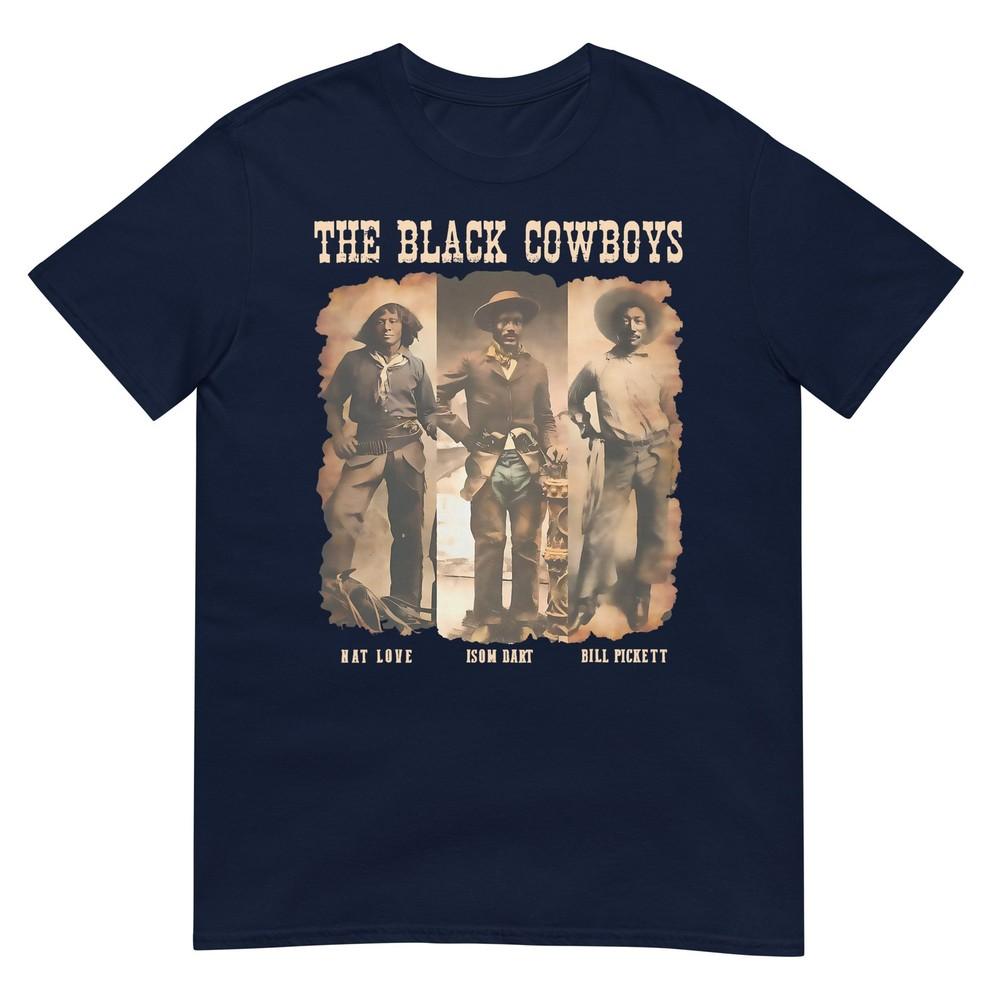 Black Cowboy Western Rodeo Melanin Black History Texas Unisex TShirt S