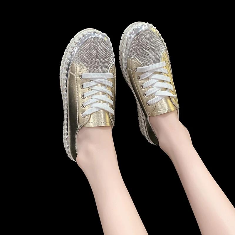 2026 Sneaker Dicke Sohlen Lässig PU Gehen Flache Schuhe Dicke Sohle Schuhe Damen Sneaker