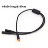 6mm M6 2 3 5 Pin 1 male to 2 female Splitter Julet Electric Butt Cable Plug Connector for ebike waterproof  Signal Sensor cord V
