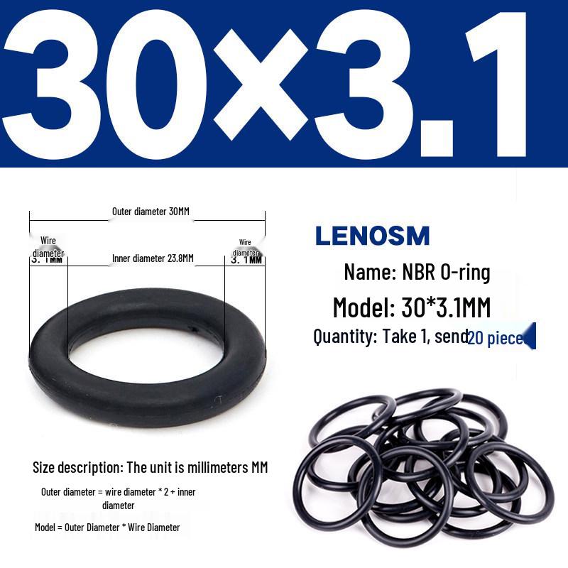 High-Pressure NBR Nitrile Rubber O-Ring Seal - Wear & Oil Resistant
