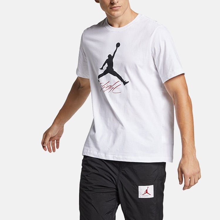 Jordan Jumpman Flight T Shirt Men's White AO0665-100