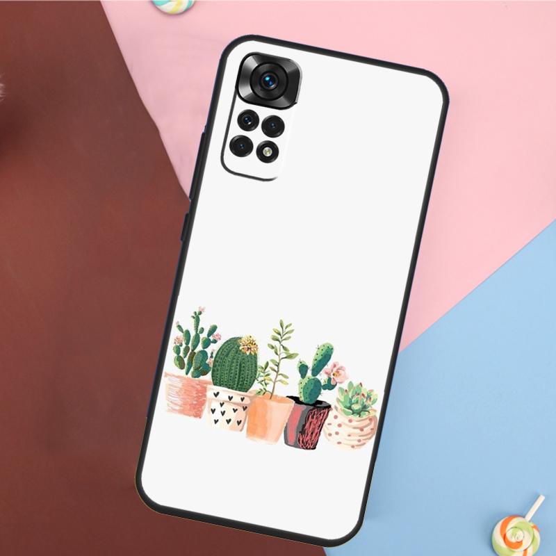 CACTUS BANANA RETRO VINTAGE SUMMER Cover For Xiaomi Redmi Note 14 13 12 9 10 11 Pro 9S 10S 11S 12S Redmi 14C 10C 12C 13C Case