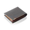Benetton Bi-fold Wallet for Men, Italian Leather, Genuine Cowhide, Vegetable Tanned, High-Quality, Develops a Beautiful Patina, Compact, Soft, Stylish