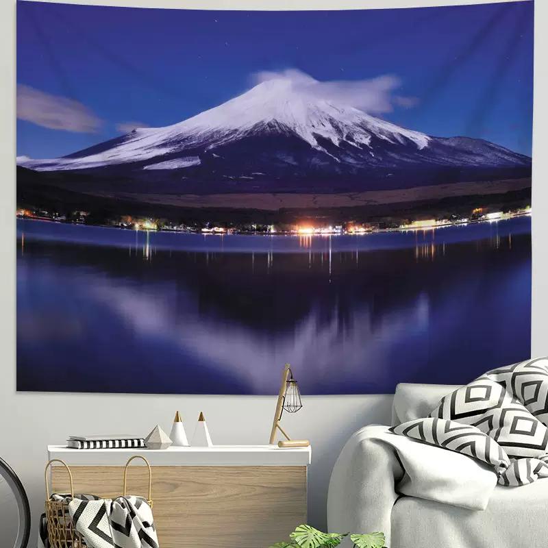 VIKAMA Ama Dablam Mountain Tapestry Himalayas Nature Landscape Wall Hanging for Living Room Bedroom Homestay Decor
