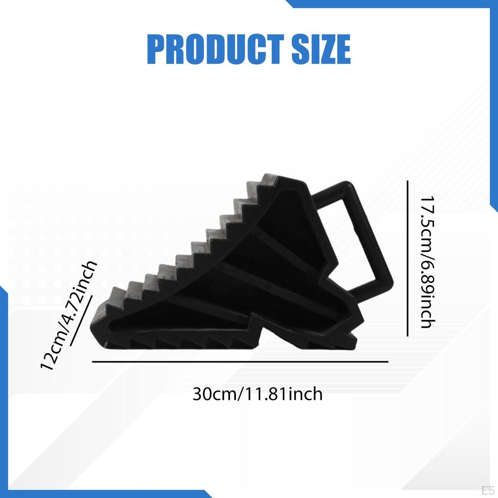 Car Tire Chock Wheel Stopper Ramp Pad Block Portable Heavy Duty Wedge Non