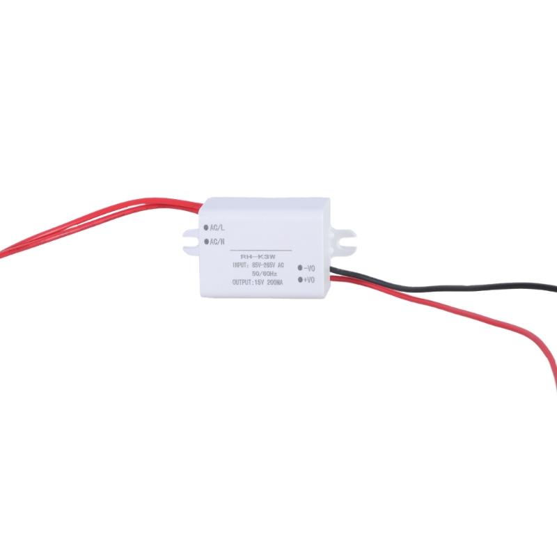 Power Regulator Converter Module Voltage Reduce Adapter Convert 85V-265V to 15V 200mA for Surveillances Camera