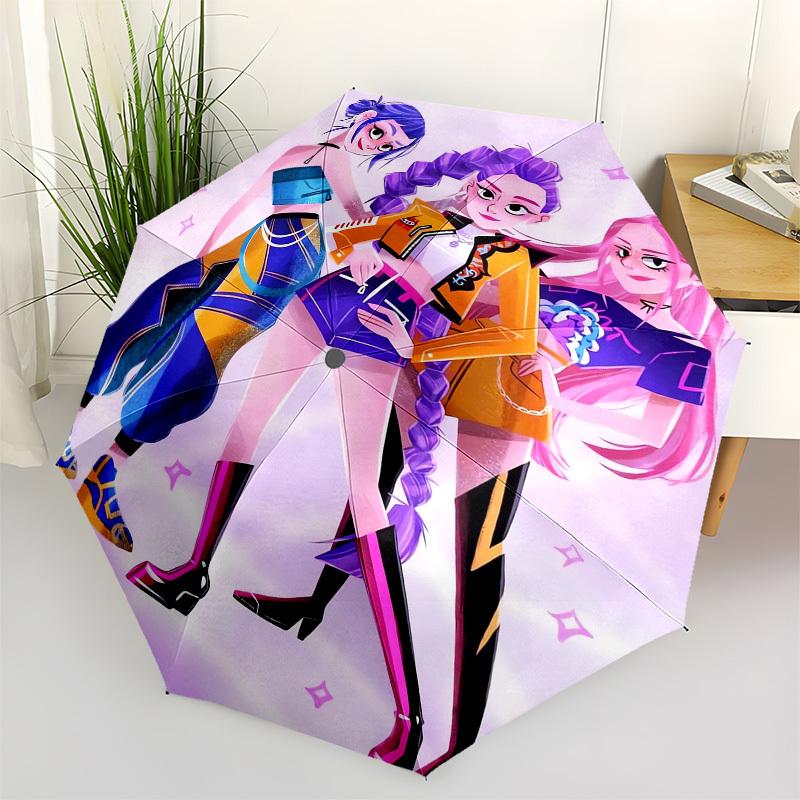 

1pc Colorful Fashion Friends Umbrella with Plastic Handle,Suitable for All Seasons Home Travel Outdoor UmbrellaFP024