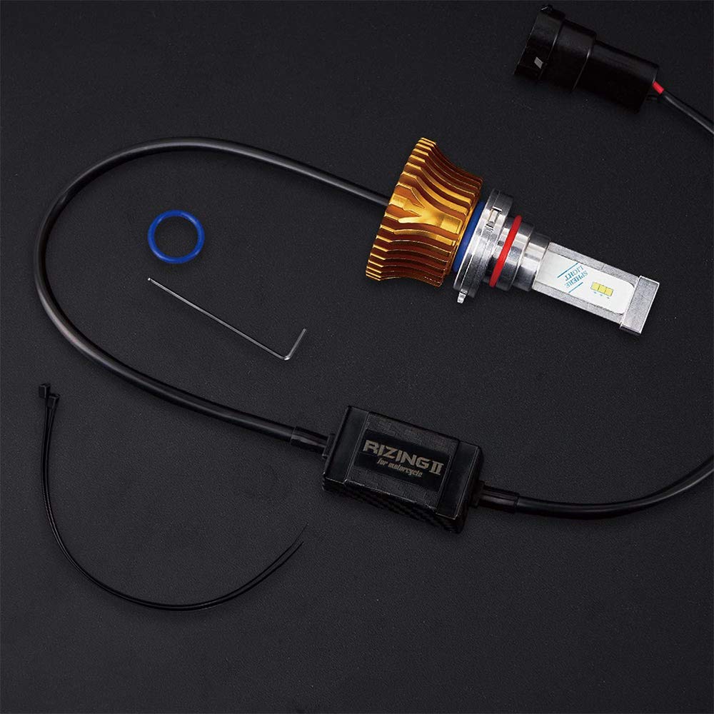 Spherelight RIZING2 HB3/HB4 6000K (White) 2400lm Motorcycle LED Headlight, Made In Japan, SRBHB060