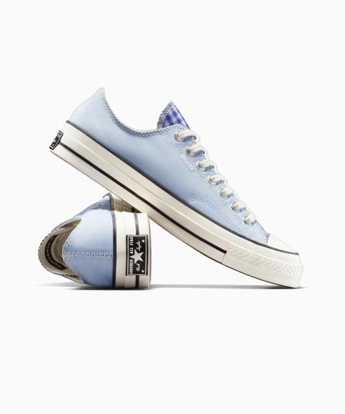 [Converse] Upcycled Chuck 70 Chambray Gingham Blue A10611C
