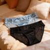 Damen Sexy Transparentes Netz-Unterwäsche Nahtlose Niedrig geschnittene Durchsichtige Slips Weiche Dehnbare Atmungsaktive Slips