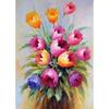 Painting New 5d Diy Diamond Flower Diamond Embroidery Scenery Cross Stitch Crafts Full Round Drill Home Decor Manual Gift